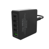 Caricabatteria da tavolo da 60W- 13.2A(2x3A- 3x2.4A) con 5 porte: 1xUSB-C PD- 3xUSB Smart- 1xQC3.0- Smart IC