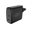 Caricabatteria da muro da 60W- 6A(2x3A) con 2 porte: 1xType-C PD- 1xQC3.0- Smart IC