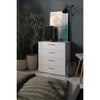 TYHJA Cassettiera con 4 cassetti - Bianco - L 70 x P 40 x H 75 cm
