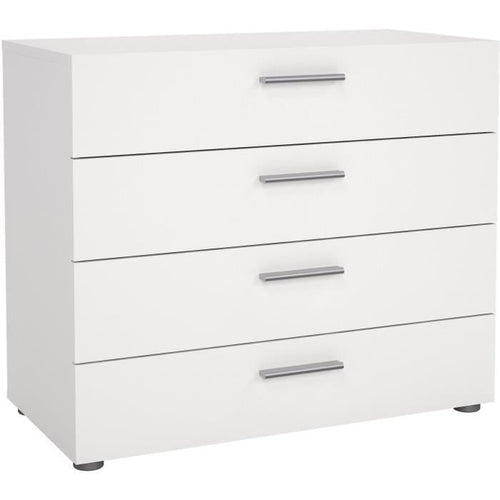 TYHJA Cassettiera con 4 cassetti - Bianco - L 70 x P 40 x H 75 cm