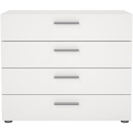 TYHJA Cassettiera con 4 cassetti - Bianco - L 70 x P 40 x H 75 cm