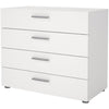 TYHJA Cassettiera con 4 cassetti - Bianco - L 70 x P 40 x H 75 cm