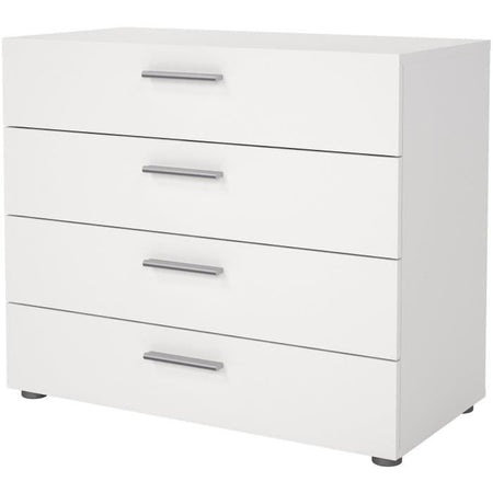 TYHJA Cassettiera con 4 cassetti - Bianco - L 70 x P 40 x H 75 cm