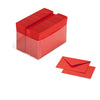 Scatola 100 Cartoncini 200Gr + 100 Buste 90Gr Rosso Formato 4 Favini
