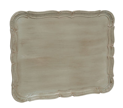 Biscottini Vassoio in legno finitura verde salvia Made in Italy