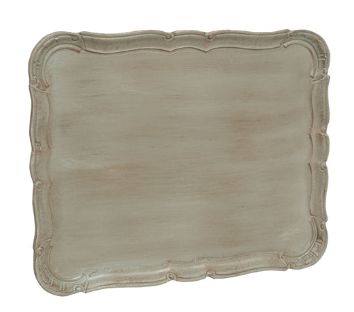 Biscottini Biscottini Vassoio Legno Verde Salvia Artigianale Fiorentino 41x32x2 Italia