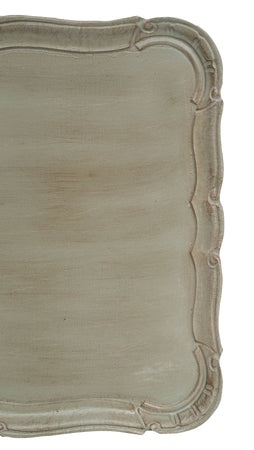 Biscottini Vassoio in legno finitura verde salvia Made in Italy