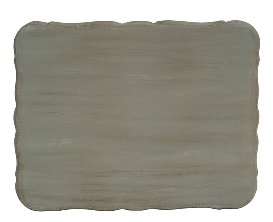Biscottini Biscottini Vassoio Legno Verde Salvia Artigianale Fiorentino 41x32x2 Italia