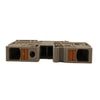 Morsetto passante beige 16mmq 1 piano 2 conduttori Weidmuller