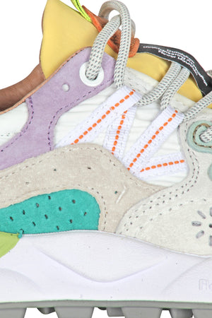 FLOWER MOUNTAIN Flower Mountain - Sneakers - 451020 - Bianco/Giallo da donna