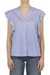 ALESSIA SANTI Alessia Santi - Camicia - 450171 - Bianco/Blu da donna