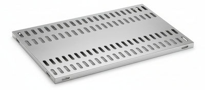 Piano aggiuntivo FORATO per scaffalatura in acciaio inox a ganci cm. 60x30