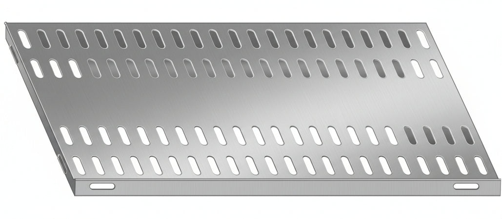 Piano aggiuntivo FORATO per scaffalatura in acciaio inox a ganci cm. 70x30