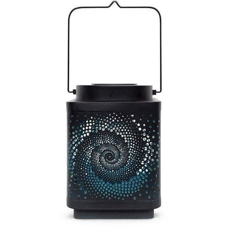 Lanterna solare - GARDEN ID Attract - Blu 11 x 11 h15 cm - Autonomia da 6 a 8 ore - Cellulare - Tasto on/off.
