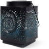 Lanterna solare - GARDEN ID Attract - Blu 11 x 11 h15 cm - Autonomia da 6 a 8 ore - Cellulare - Tasto on/off.