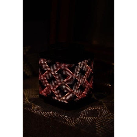 Lanterna solare - GARDEN ID Attract - Arancione 11 x 11 h15 cm - Autonomia da 6 a 8 ore - Cellulare - Tasto on/off.