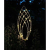 Lanterna solare - GARDEN ID Epi Gold - 11 h81 cm - Autonomia 6-8 ore - Tasto on/off - Batteria AAA ricaricabile.