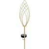 Lanterna solare - GARDEN ID Epi Gold - 11 h81 cm - Autonomia 6-8 ore - Tasto on/off - Batteria AAA ricaricabile.