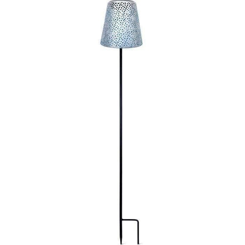 Lampada solare - GARDEN ID Silver - 12 h70 cm - Autonomia 6-8 ore - Piede stabilizzatore - Tasto on/off - Batteria AAA.