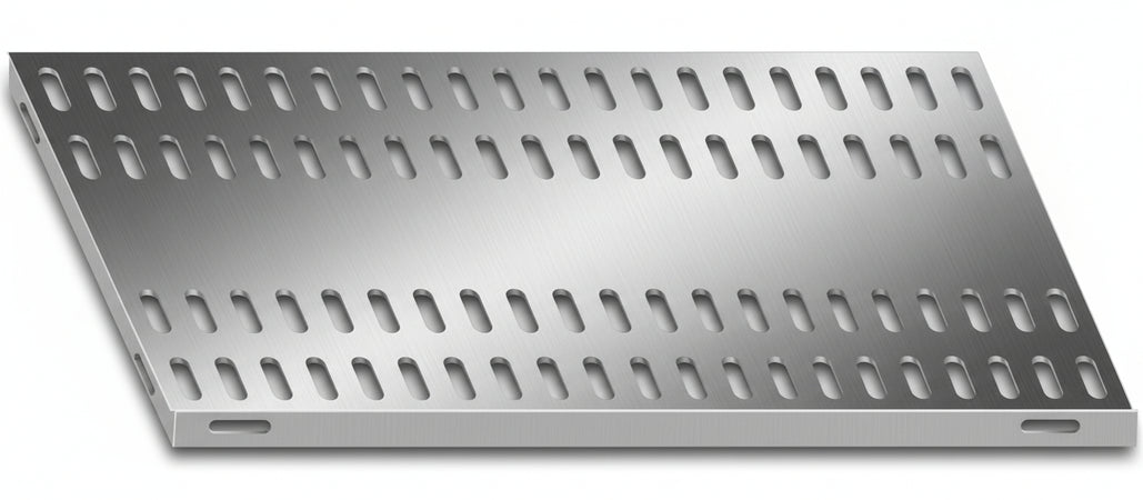 Piano aggiuntivo FORATO per scaffalatura in acciaio inox a ganci cm. 70x50