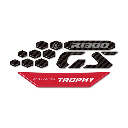 Adesivi 3D Protezioni Frontalino moto compatibili con Bmw R 1300 GS Adventure