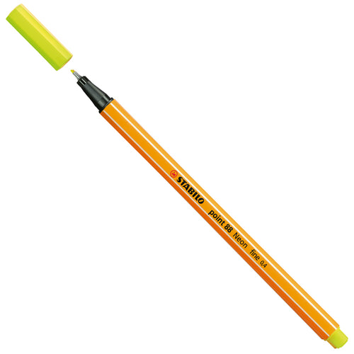 Pennarello Stabilo Point 88/024 Giallo Neon