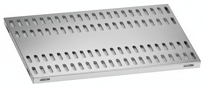 Piano aggiuntivo FORATO per scaffalatura in acciaio inox a ganci cm. 80x40