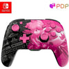 PDP - Controller wireless Glow per Nintendo Switch e Switch OLED - Grand Prix Peach - Nero e rosa