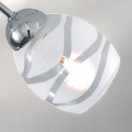 Plafoniera moderna Due P illuminazione CAMILLA PL8 E14 LED vetro metallo lampada soffitto