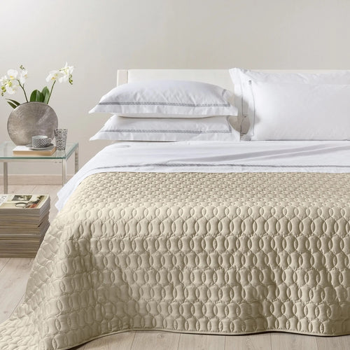 Copriletto Trapuntato Roma - Caleffi in Raso Cotone Matrimoniale Dreaming - Lusso e Comfort