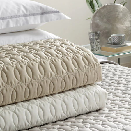 Copriletto Trapuntato Roma - Caleffi in Raso Cotone Matrimoniale Dreaming - Lusso e Comfort
