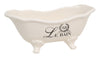 Biscottini Contenitore multifunzione in porcellana bianca con decoro Le Bain Paris L25,6xPR12,7xH11,5 cm