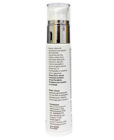 Crema Viso 50ml Antirughe Con Acido Ialuronico, Coenzima Q10, Aloe Vera, Uva 50ml Effetto Lifting