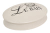 Biscottini Contenitore con coperchio in porcellana bianca decorata Le Bain Paris L20,5xPR15xH6 cm