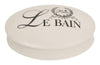 Biscottini Contenitore con coperchio in porcellana bianca decorata Le Bain Paris L20,5xPR15xH6 cm