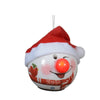 Pendaglio a forma di Babbo natale e pupazzo con Led per albero decorazione natalizia da 8.2 cm