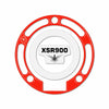 Adesivo 3D Protezione tappo serbatoio moto compatibile con Yamaha XSR900 rosso