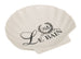 Biscottini Porta saponetta svuota tasche in porcellana bianca decorata Le Bain Paris L12xPR12xH2,5 cm