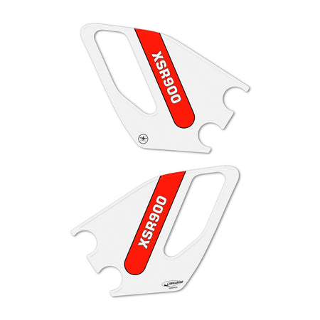 Adesivi 3D Protezioni Battitacco Moto compatibili con Yamaha XSR 900 2022 red