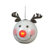 Pendaglio a forma di Babbo natale e pupazzo con Led per albero decorazione natalizia da 8.2 cm