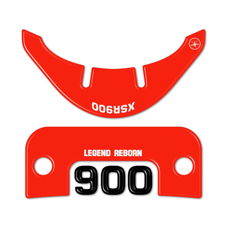 Adesivo 3D Protezione zona chiave compatibile con Yamaha XSR900 2022-2025 Rosso