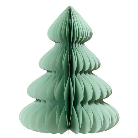 Alberello di Natale colore menta in carta , decorazione natalizia