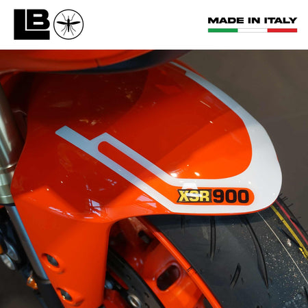 Adesivo 3D Protezione Parafango moto compatibile con Yamaha XSR900 Legend Red