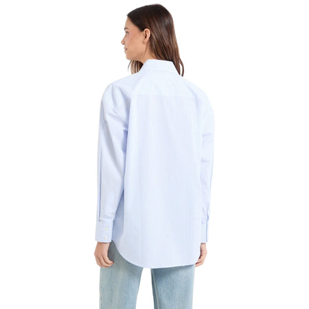 Guess camicia azzurra a righe GJ W5RH94 WGZ11 FB9A