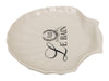 Biscottini Porta saponetta svuota tasche in porcellana bianca decorata Le Bain Paris L20xPR19xH3,8 cm