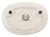 Biscottini Porta saponetta svuota tasche in porcellana bianca decorata Le Bain Paris L14xPR10xH5,5 cm