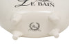 Biscottini Contenitore multifunzione in porcellana bianca con decoro Le Bain Paris L20xPR12,3xH12 cm