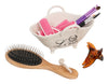 Biscottini Contenitore multifunzione in porcellana bianca con decoro Le Bain Paris L20xPR12,3xH12 cm