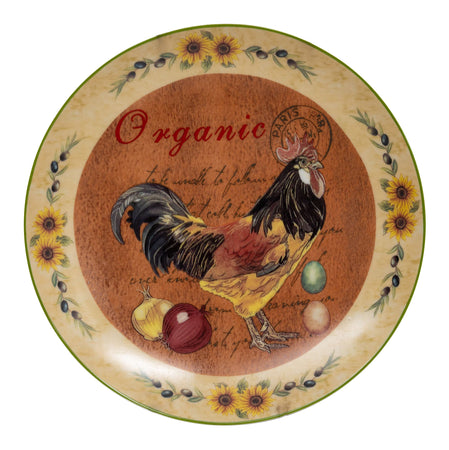 Biscottini Set tre piatti decorativi da parete in ceramica decorata L20XPR20XH2 cm