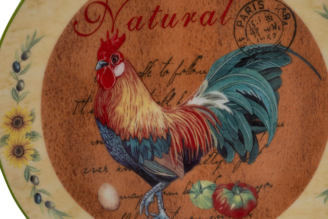 Biscottini Set tre piatti decorativi da parete in ceramica decorata L20XPR20XH2 cm